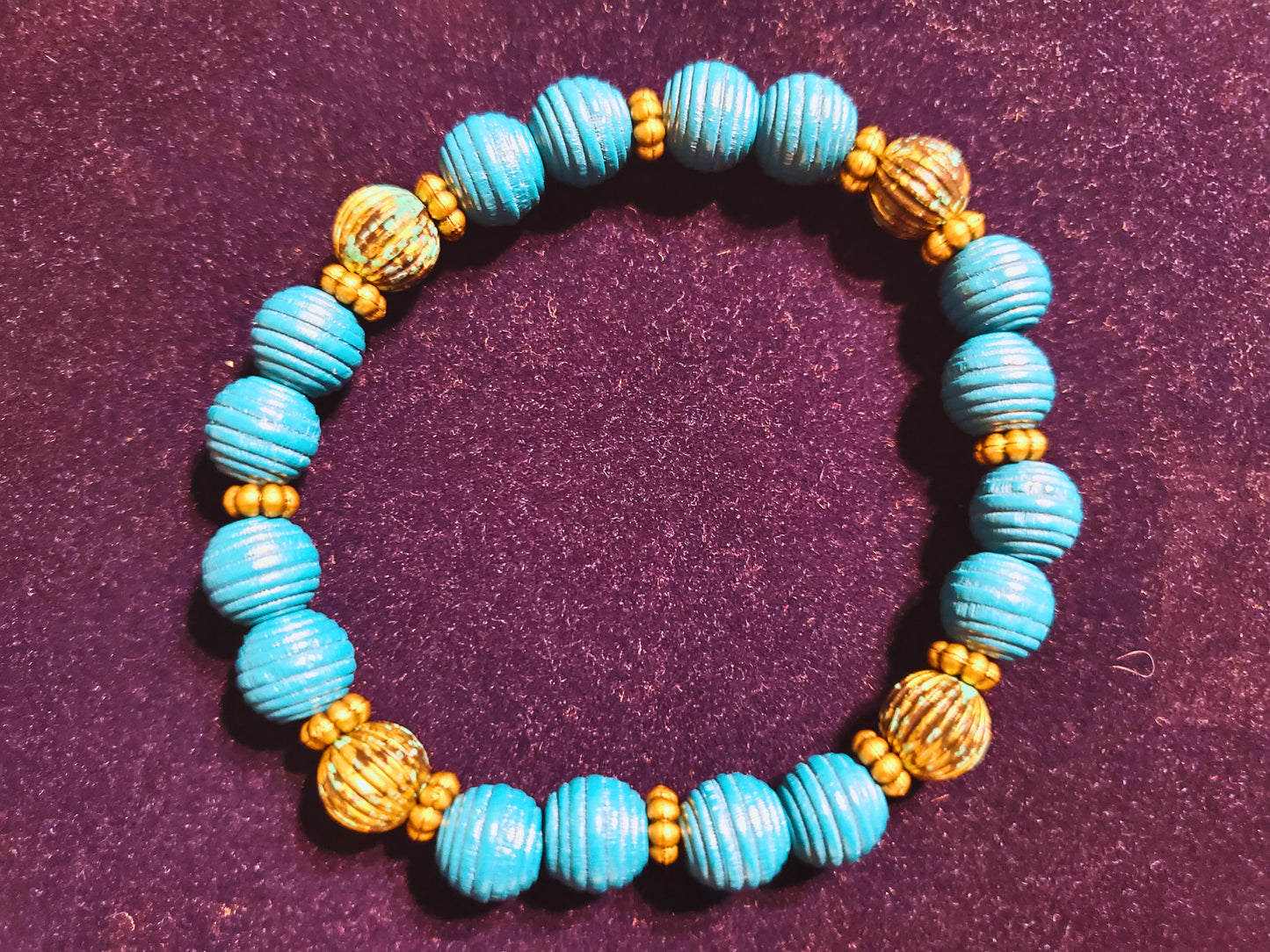 Bracelets en perles métalliques