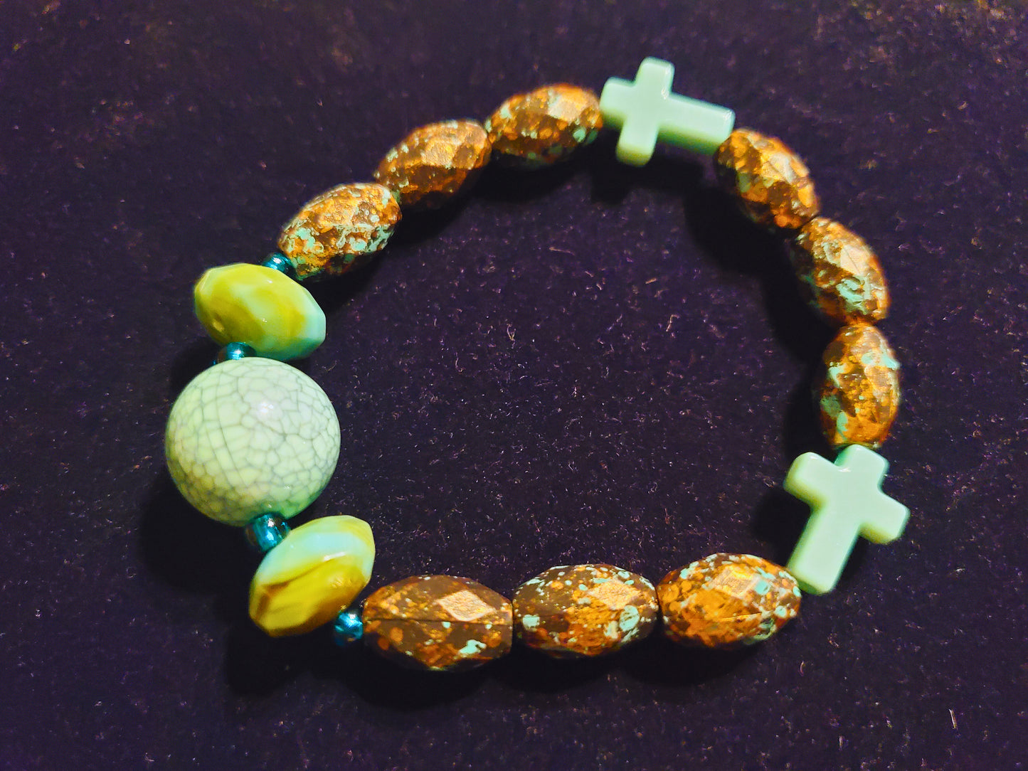 Bracelets en perles métalliques