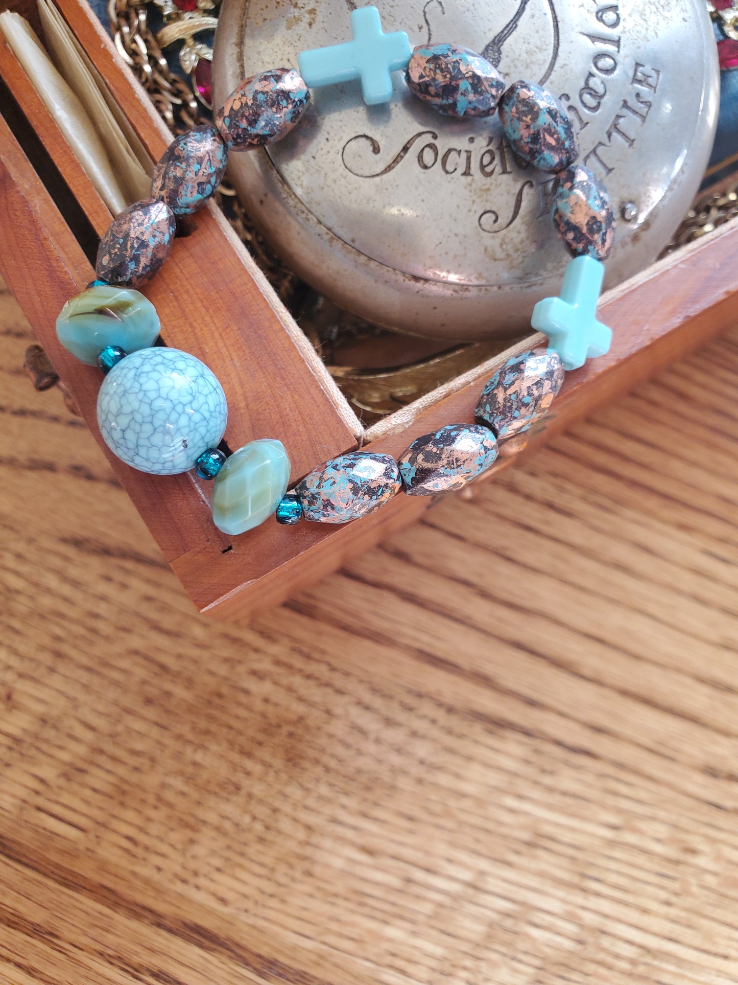 Bracelets en perles métalliques