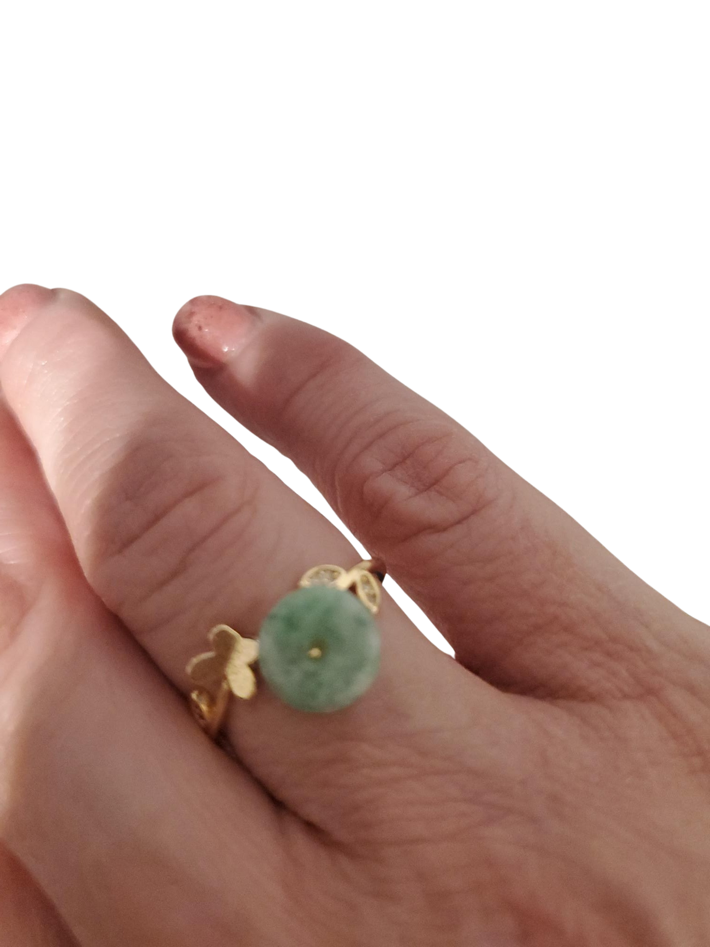 Jade Butterfly Ring